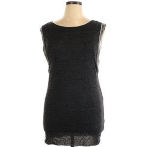 LAST CHANCE—Lark charcoal tunic with beaded detail